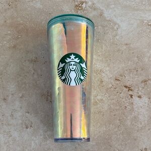 Starbucks Holographic Tumbler with Green Logo